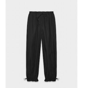 Aritzia Black Poplin Jogger Pants